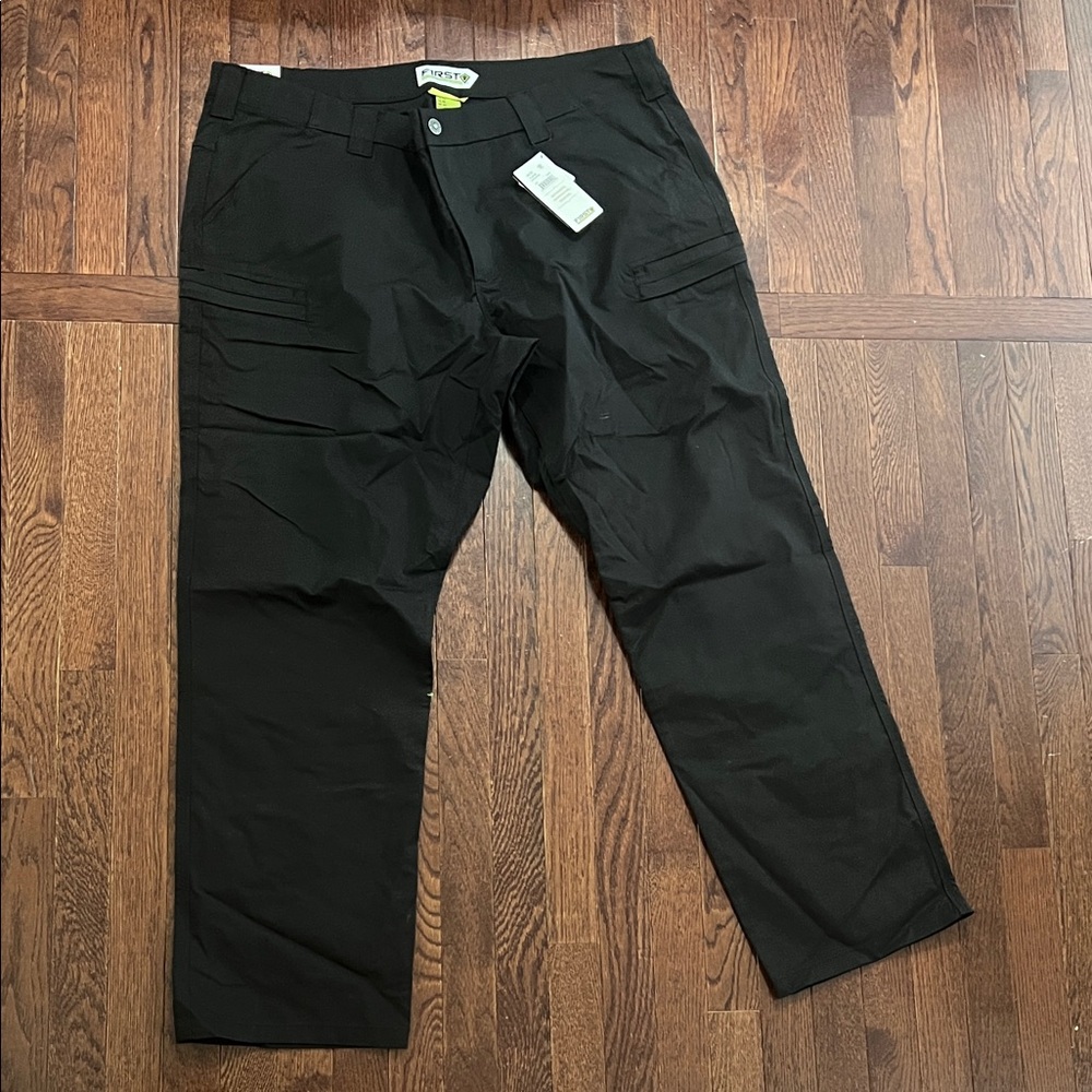 Men's Black Tactical Cargo Pants with Multi-Pocket Utility — First Tactical